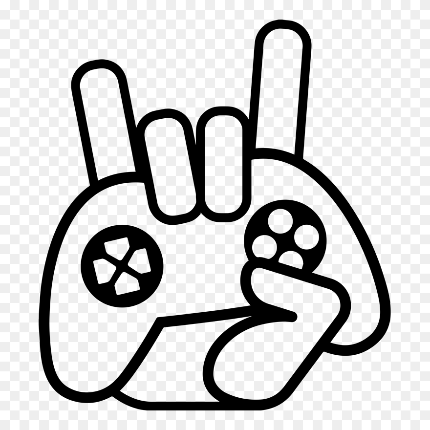 Gamer Icon Video Game Wall Sticker Clipart