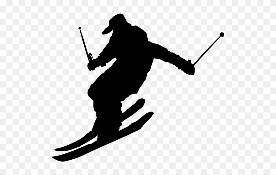Skis Drawing Skating - Transparent Alpine Skiing Skiier Clipart