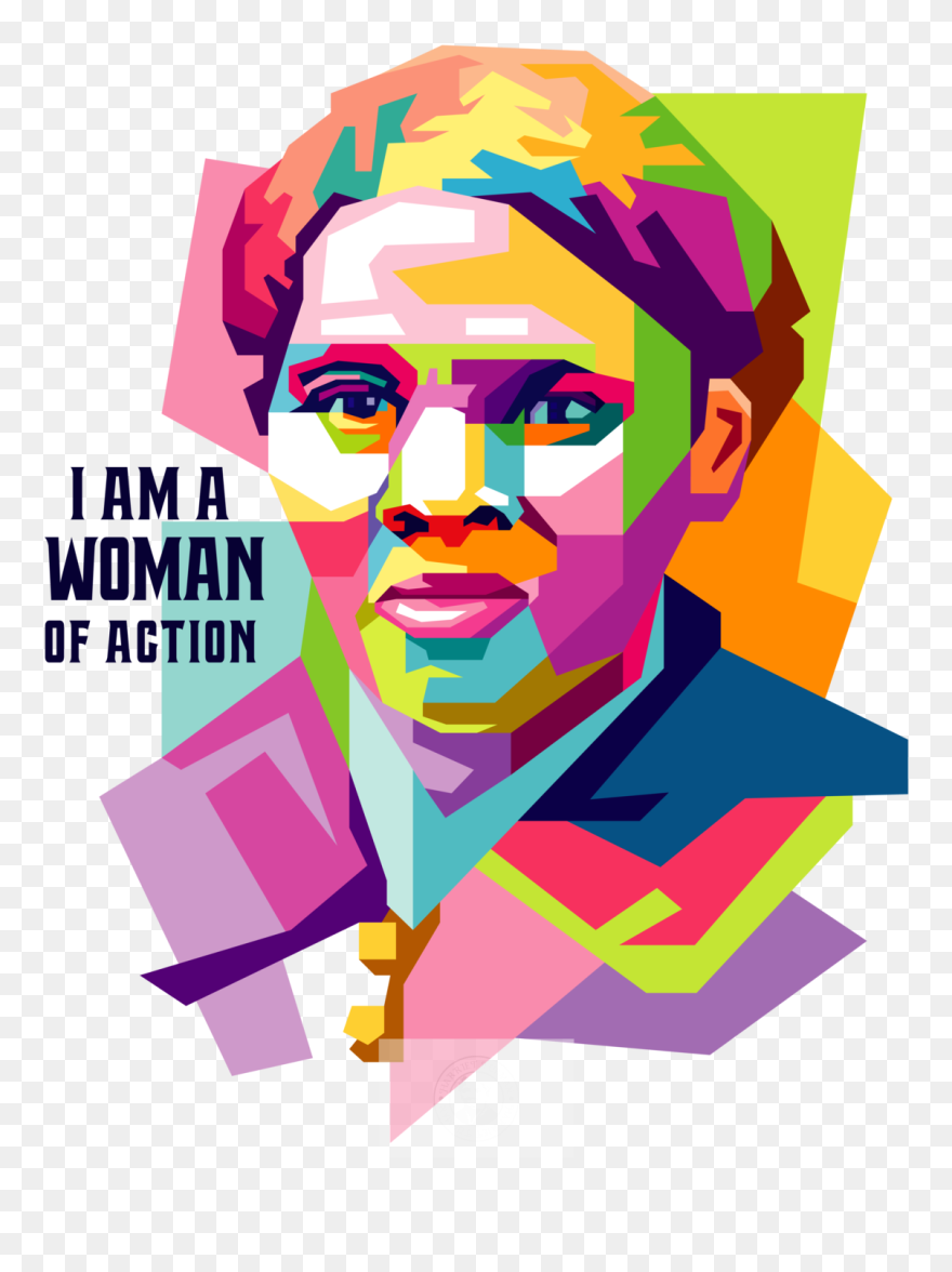 Harriet Tubman A Woman Of Action"
 Style="max Width - Sleeveless Shirt Clipart