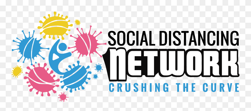 Social Distancing Network - Graphic Design Clipart