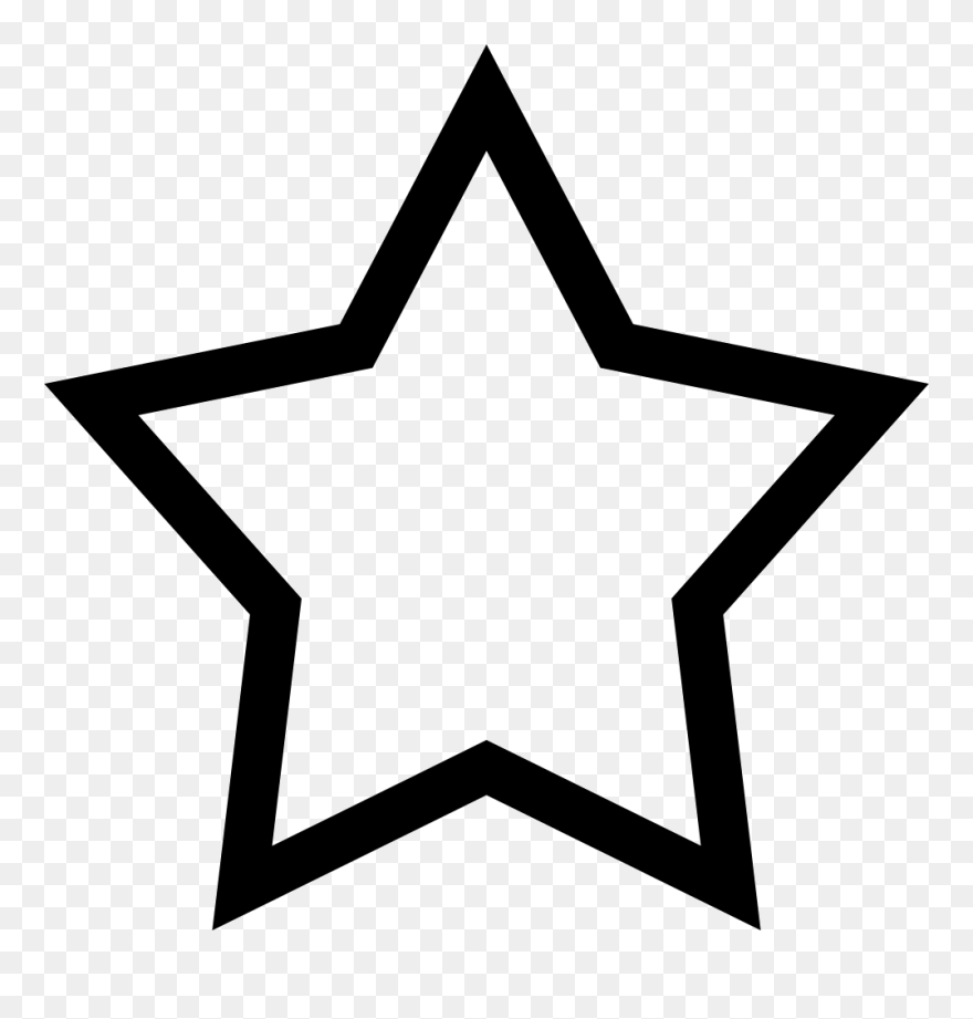 Transparent Star Line Png - Rate Icon Png Clipart