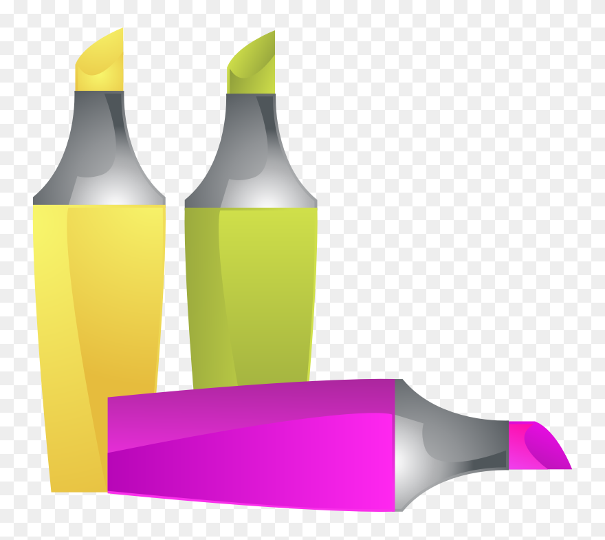 Highlighter Clipart Free For Download - Clip Art Highlighters - Png Download