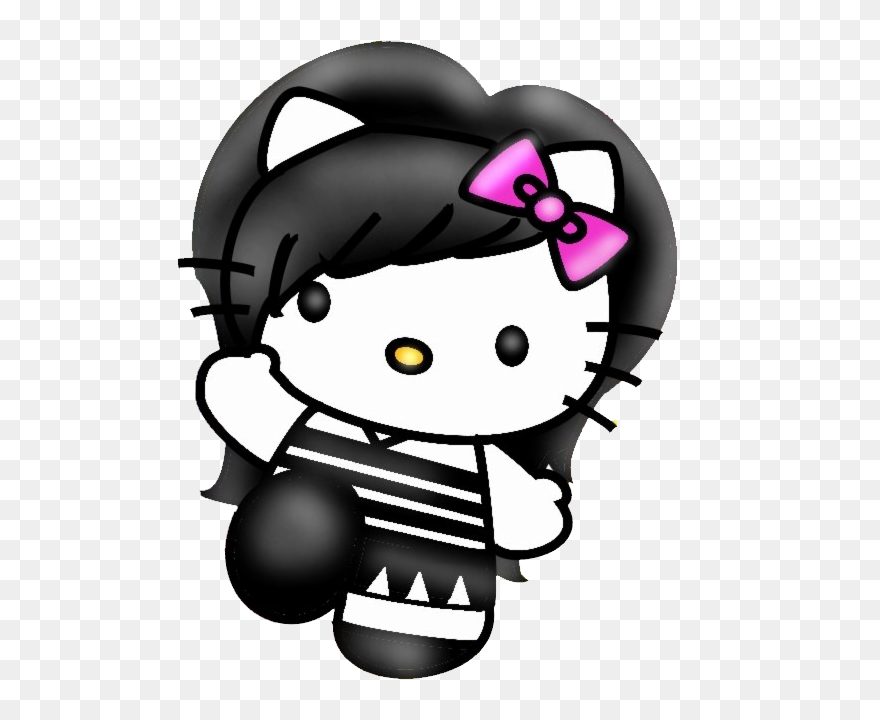 Emo Png - Hello Kitty Emo Png Clipart