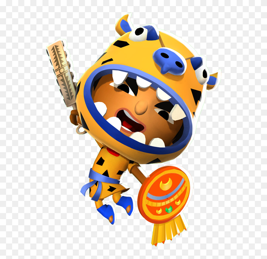 Transparent Aztec Png - Baby Jaguar Warrior Clipart