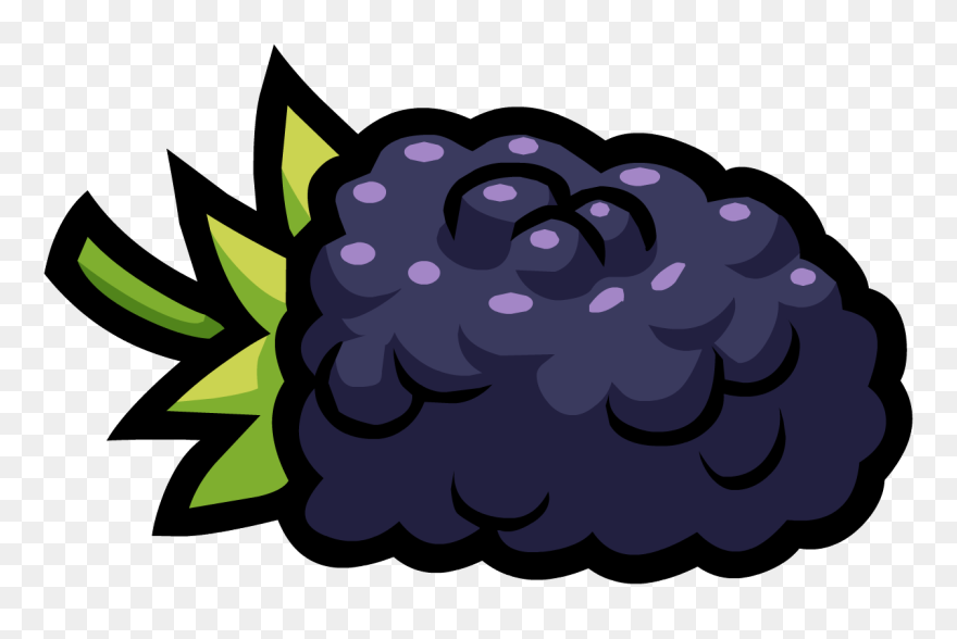 Smoothie Clipart Animated - Blackberry Fruit Animated - Png Download