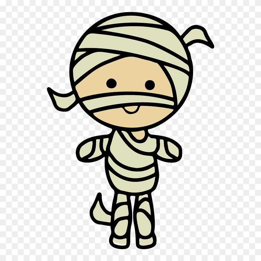 Chibi Mummy Clipart - Cute Mummy Clipart - Png Download