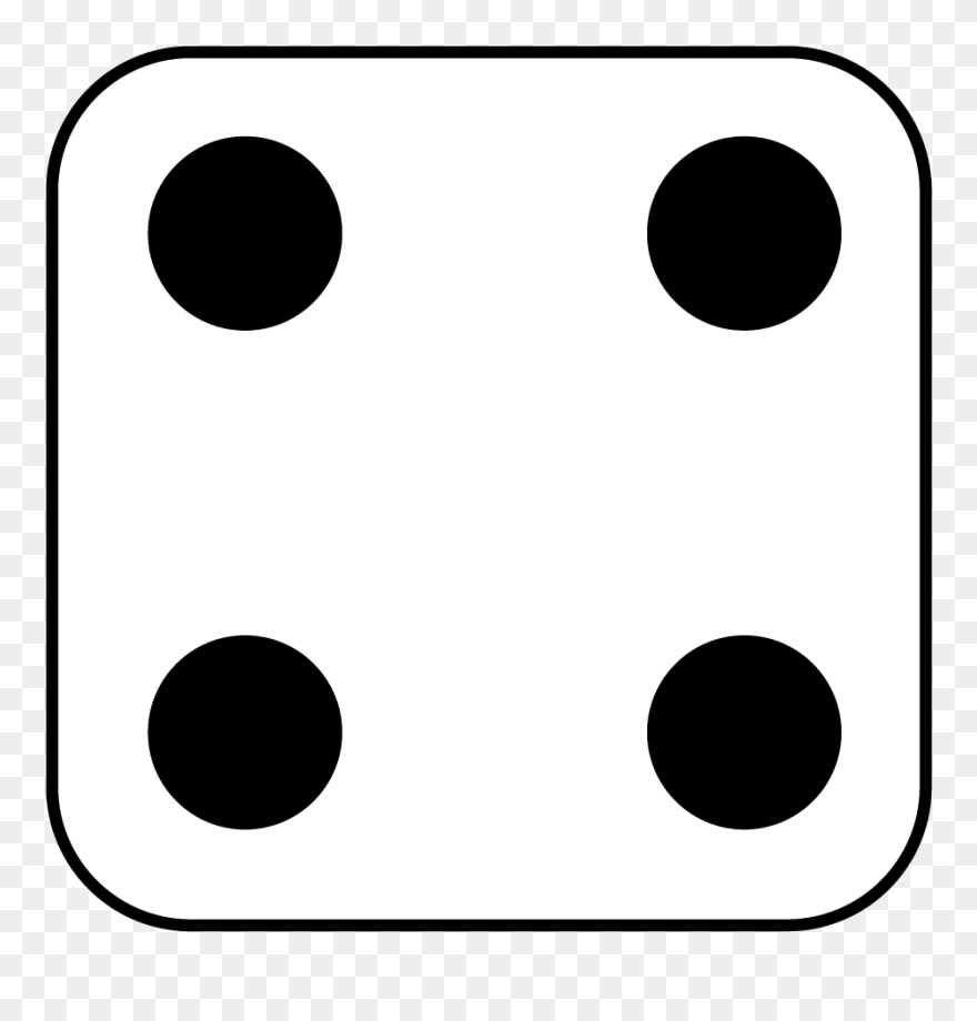 Domino Clipart Dice - Dice 4 Clipart - Png Download