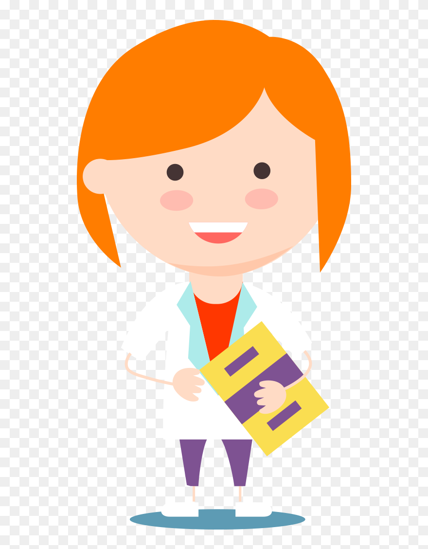 Scientist Clip Art - Female Scientist Clip Art - Png Download