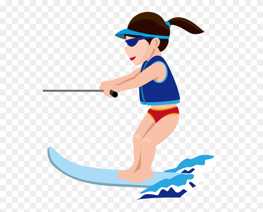 Skiing Clipart Ski Suit - Clip Art Water Ski - Png Download