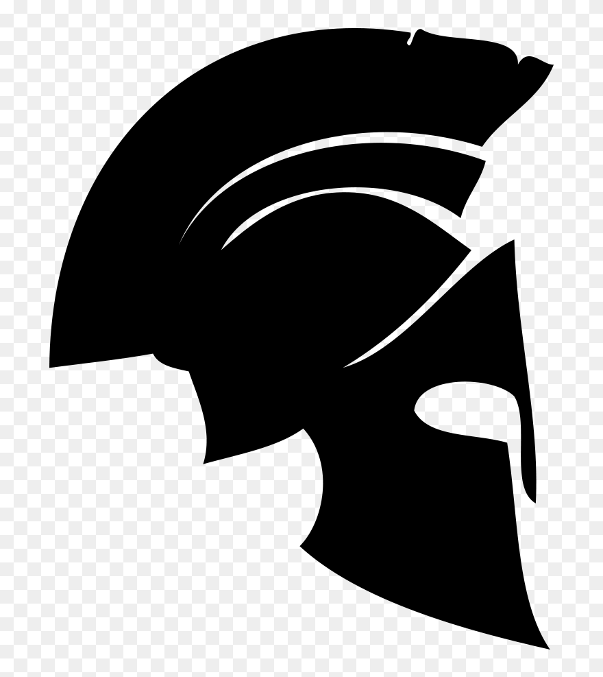 Transparent Spartan Helmet Clip Art - Vector Graphics - Png Download