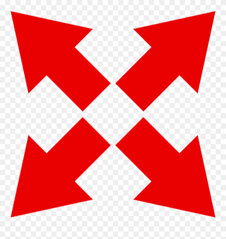 Cross Arrows Icons Clipart