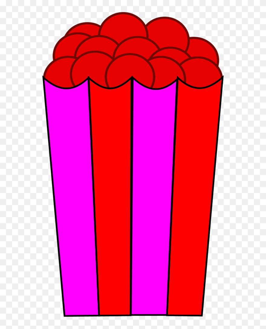 Popcorn Box Vector Clip Art - Png Download