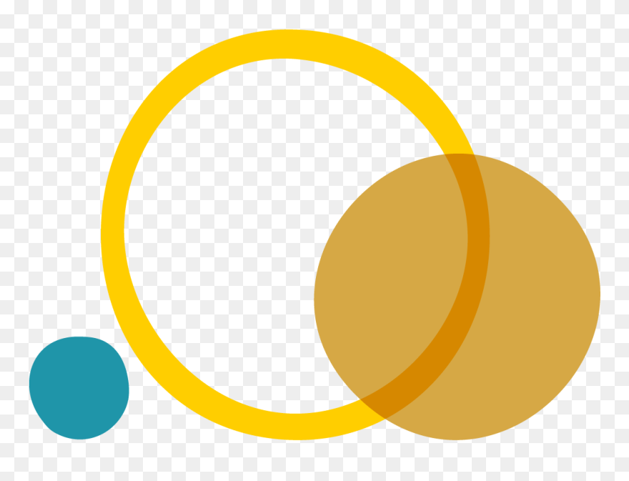 Abstract Illustration Using Overlapping Circles Forming - Abstract Circle Illustration Png Clipart