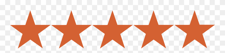 Black 5 Star Png Clipart