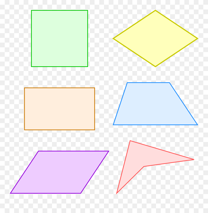 Polygon Clipart Quadrilateral Shape - Quadrilateral - Png Download