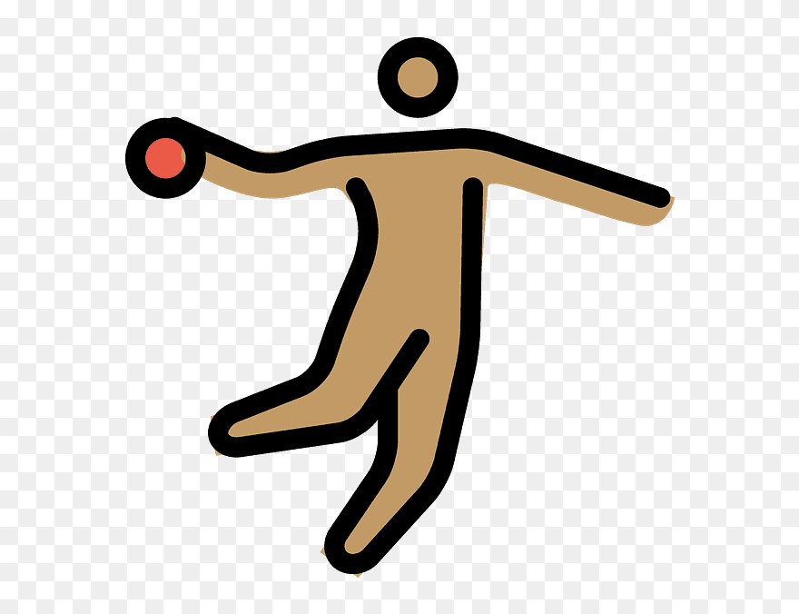 Person Playing Handball Emoji Clipart - Clip Art - Png Download
