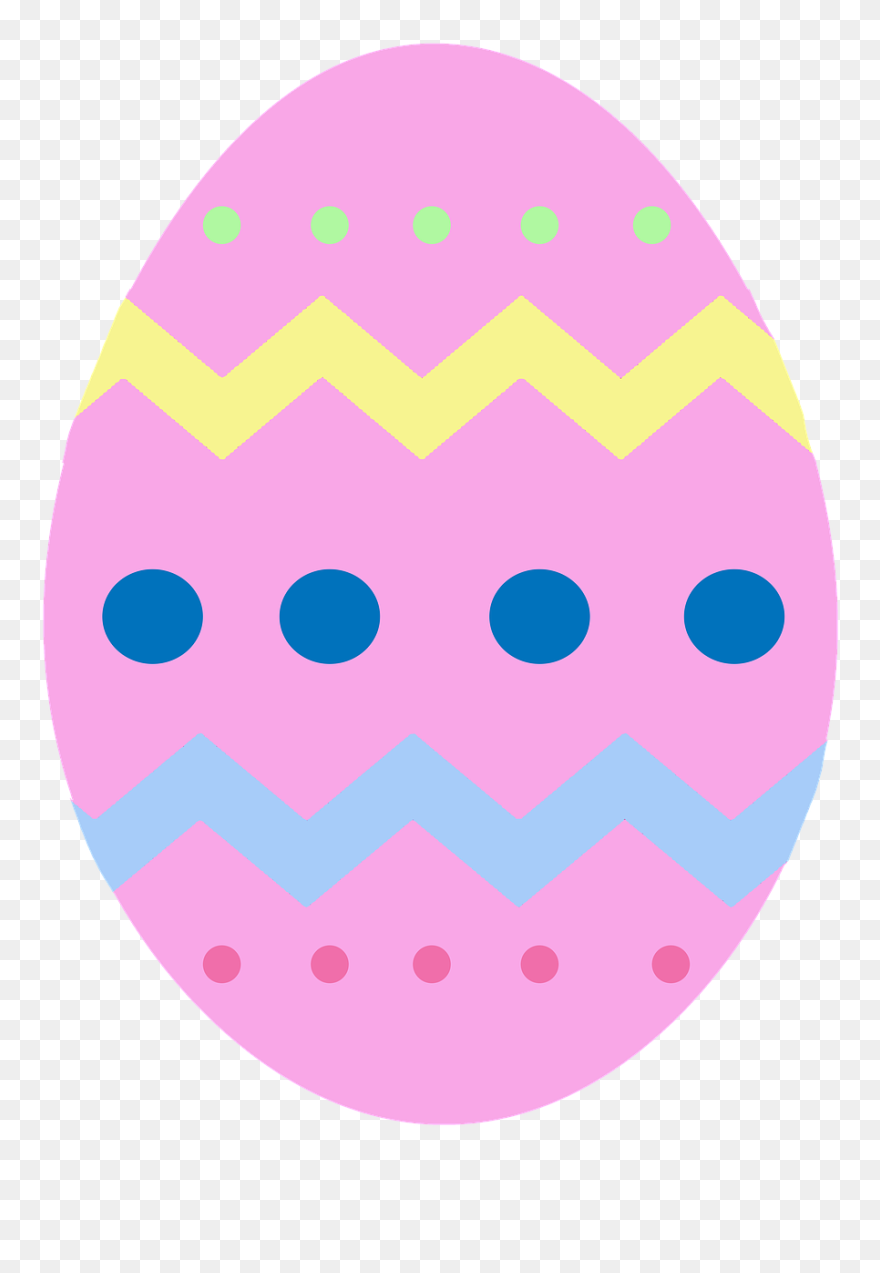 Pink Easter Egg Transparent Clipart