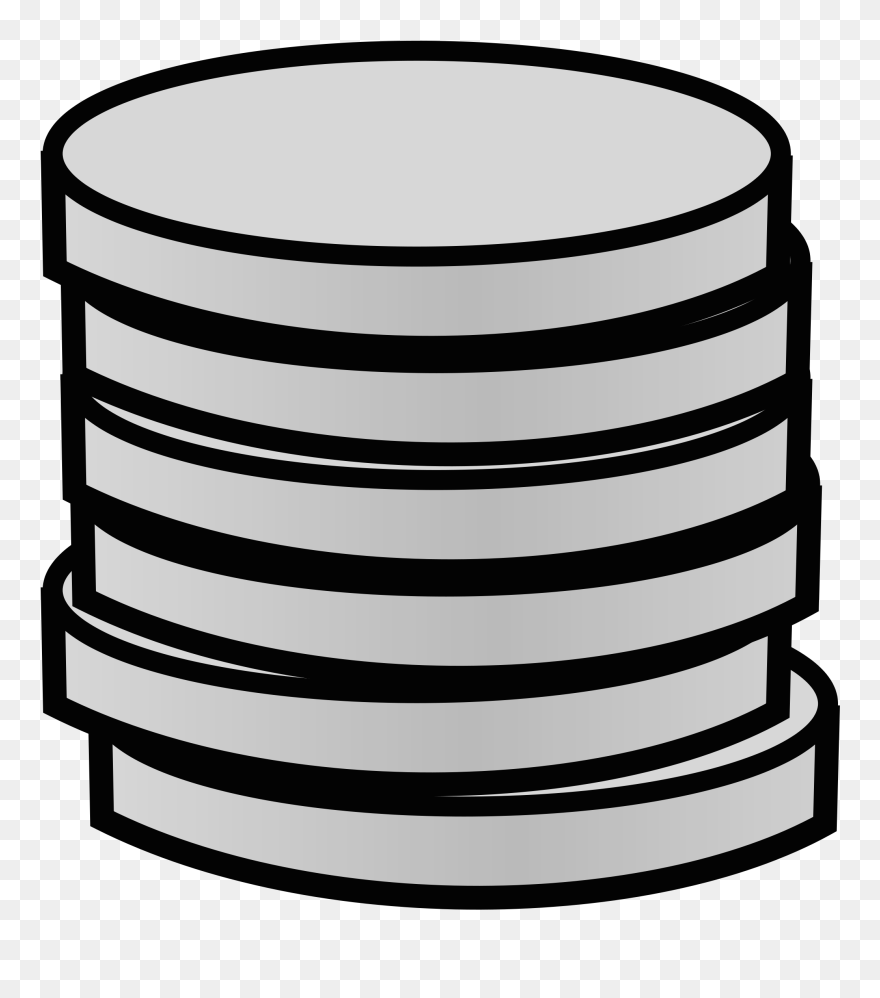 Coins Clipart Black And White - Png Download