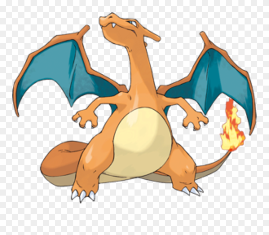 A Bidepal Orange Firstly Dragon With A Cream Underbelly - Pokemon Charizard Transparent Clipart