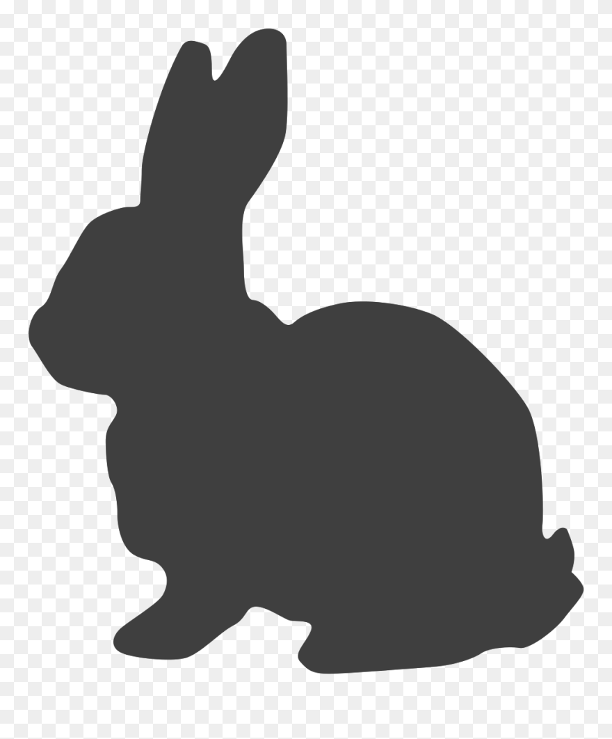 Easter Bunny Silhouette Clipart