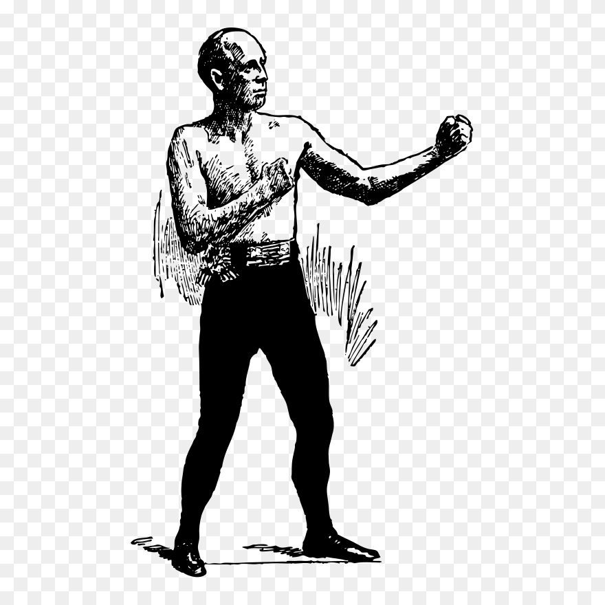 Free Clip Art "bob Fitzsimmons Pugilist - Fighting People Clipart - Png Download