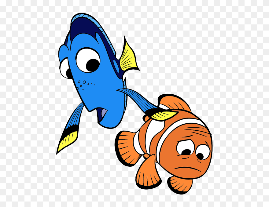 Stingray Clipart Finding Nemo - Marlin From Finding Nemo Drawing - Png Download