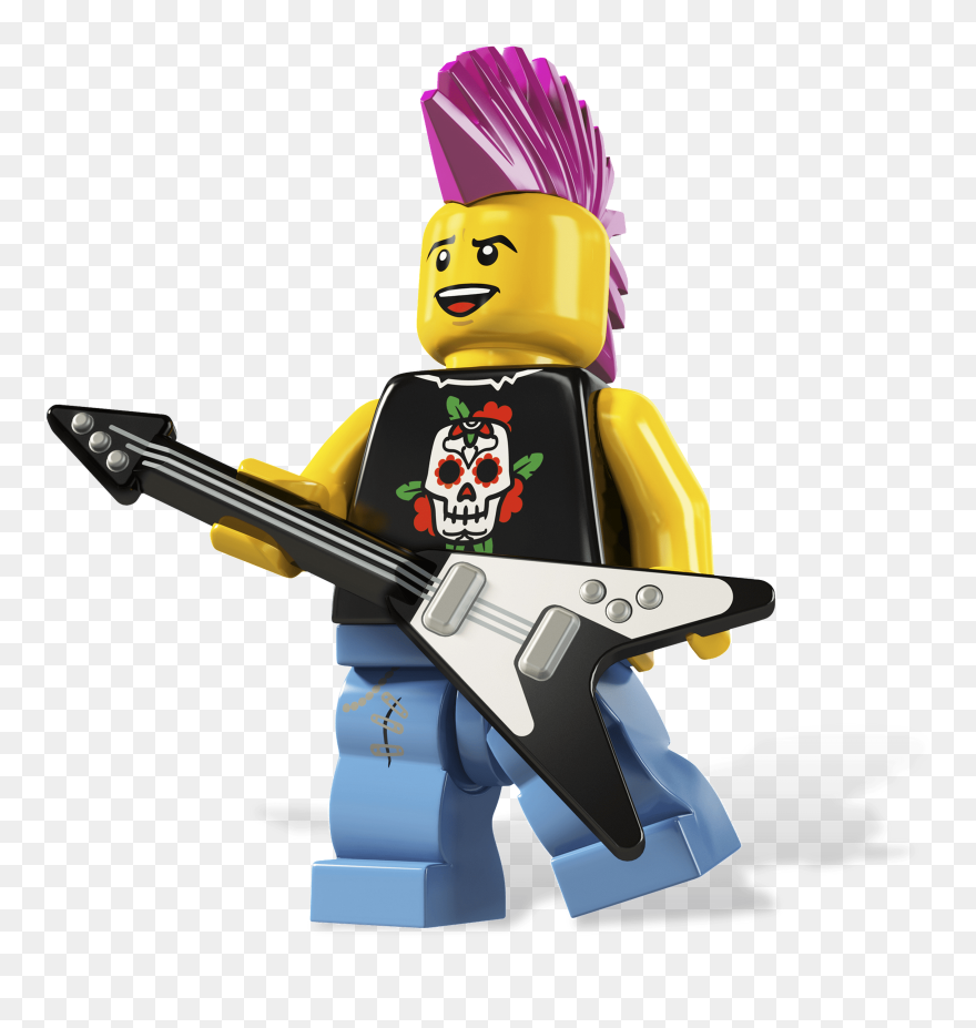 Lego Minifigure Rocker Clipart