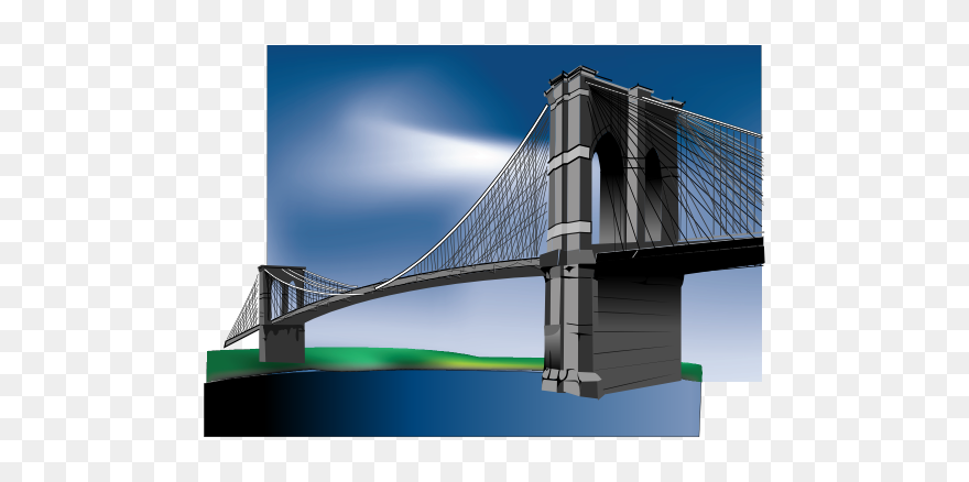 Brooklyn Bridge Clip Art - Brooklyn Bridge - Png Download