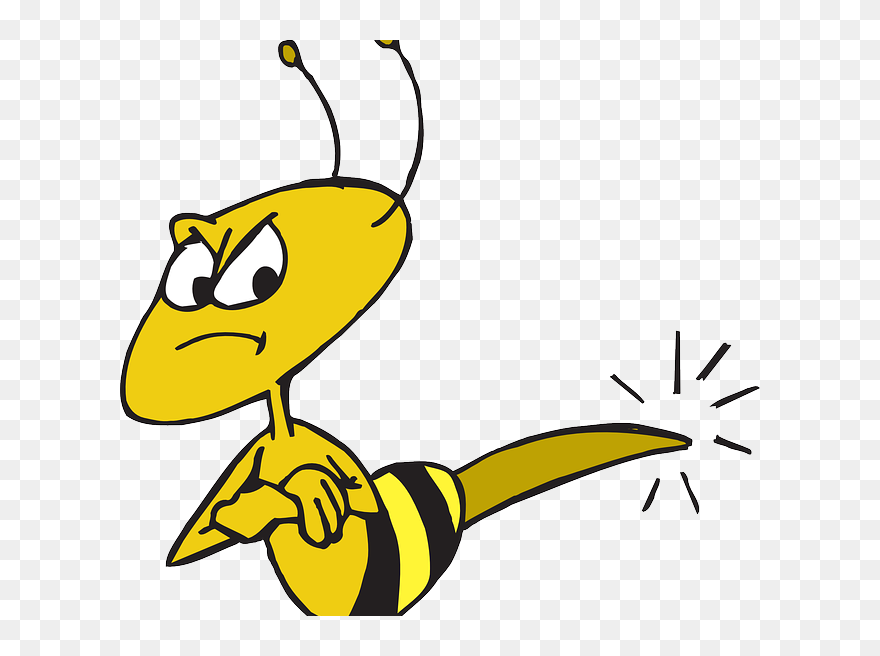 Clipart Animated Bee Gif Transparent - Png Download