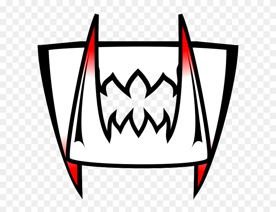 Cartoon, Mouth, Funny, Shark, Teeth, Vampire, Scary - Vampire Teeth Clipart - Png Download