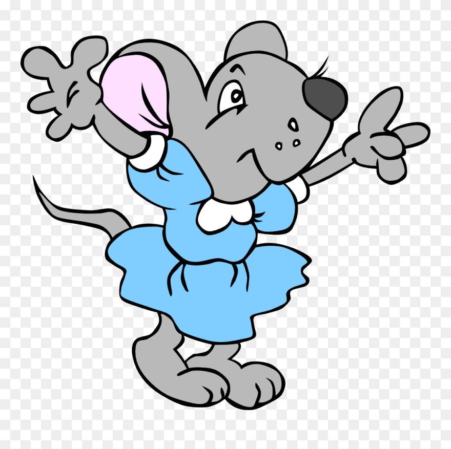 Cute Cartoon Mouse Pictures - Prepositions Clipart - Png Download