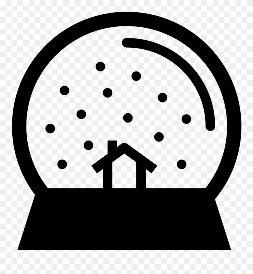 Transparent Snowglobe Clip Art - Snow Globe Icon Png