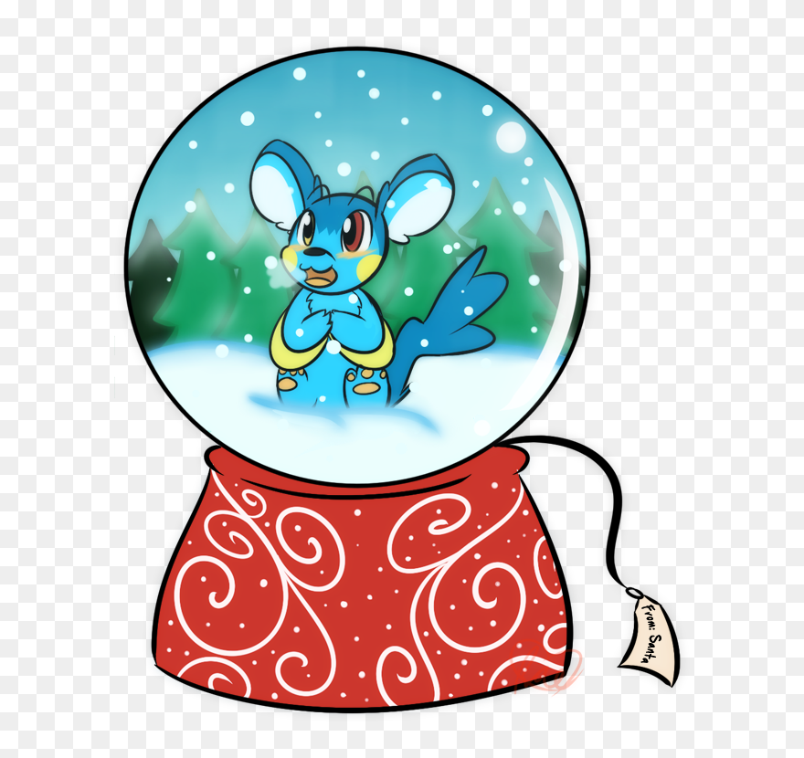 Snowglobe Commission Emolg Clipart
