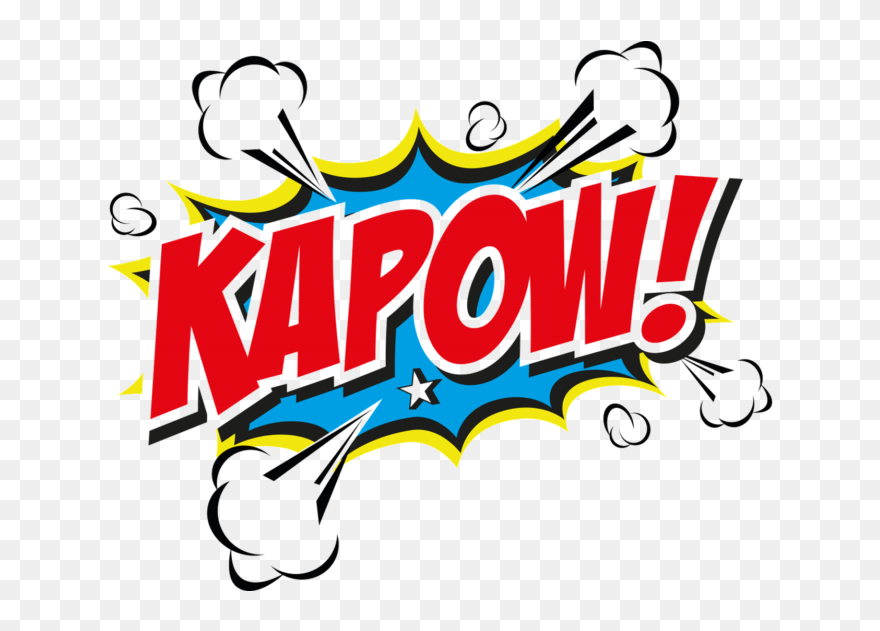 Superhero Kapow Clipart