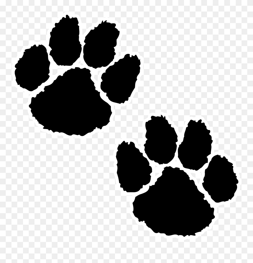 Leopard Dog Clip Art Tiger Printing - Leopard Paw Print Clip Art - Png Download