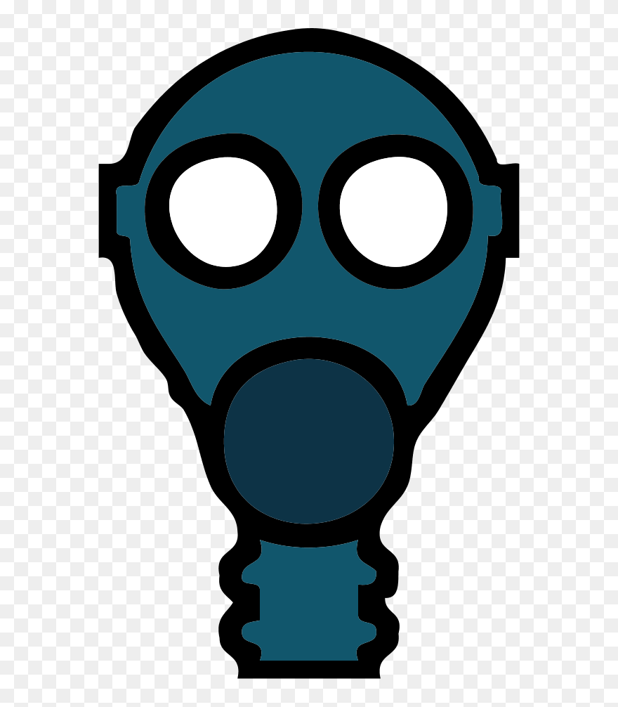 Vector Clip Art - Ww1 Gas Mask Clipart - Png Download