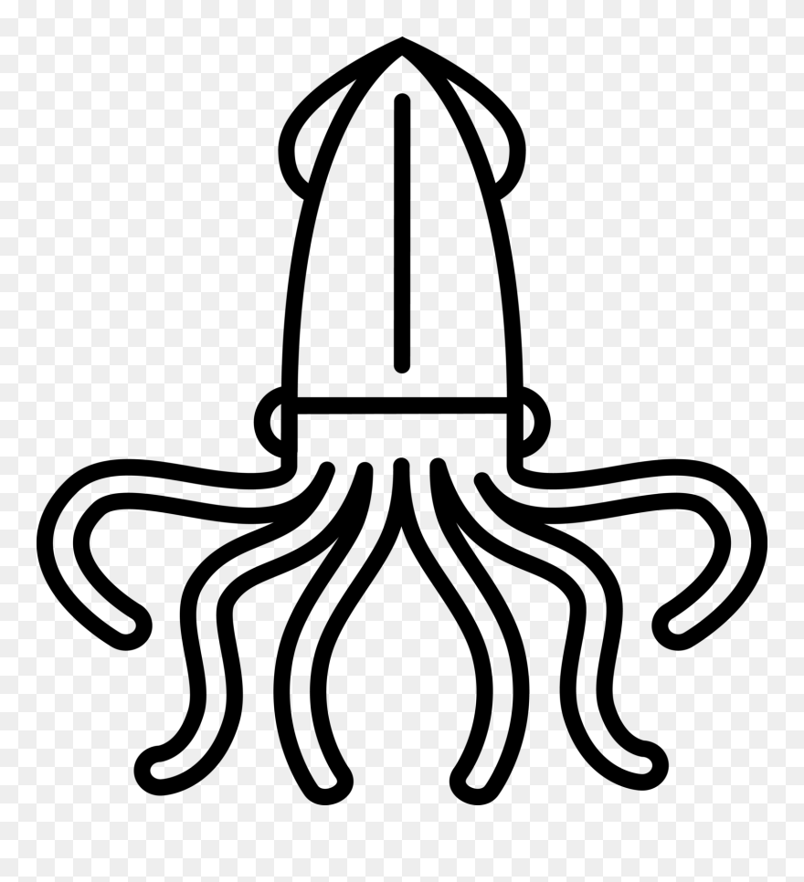 Squid Clip Art - Squid Art Png Transparent Png