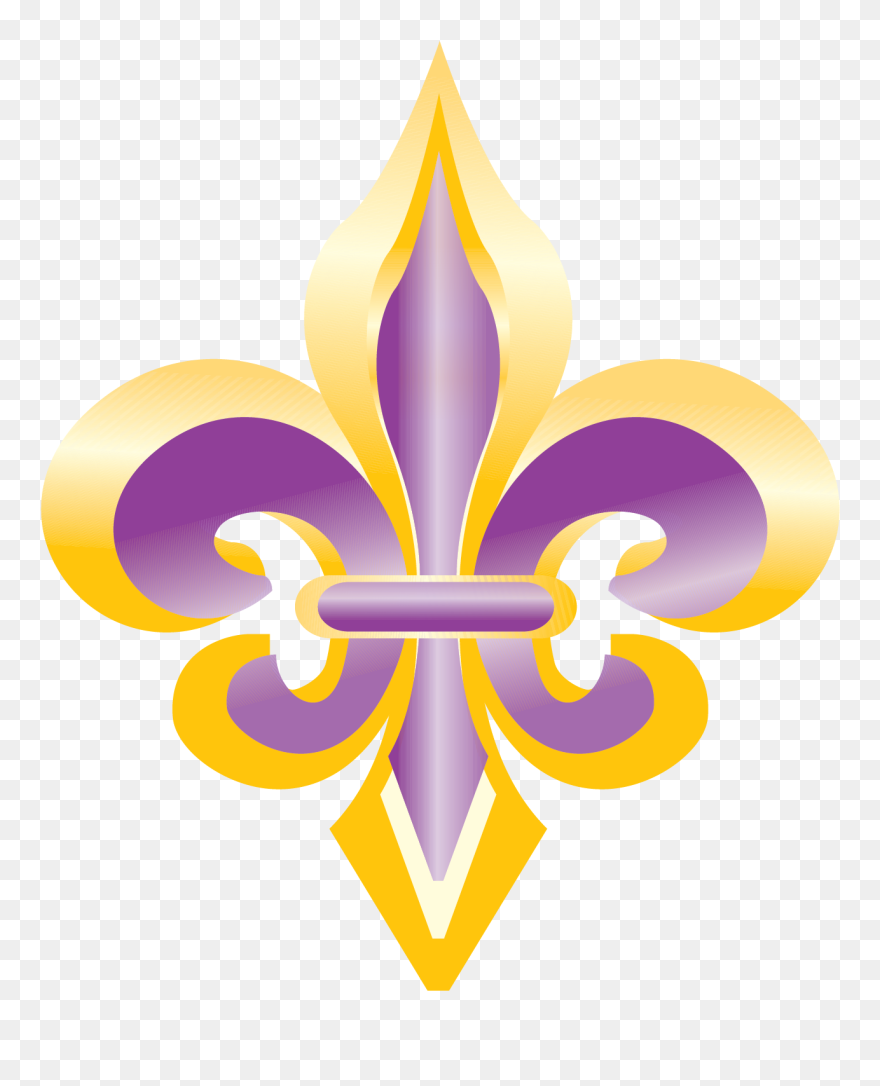 Purple Fleur De Lis Clipart Jpg Transparent Stock Purple - Emblem - Png Download
