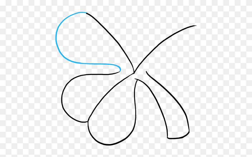How To Draw Shamrock - Line Art Clipart