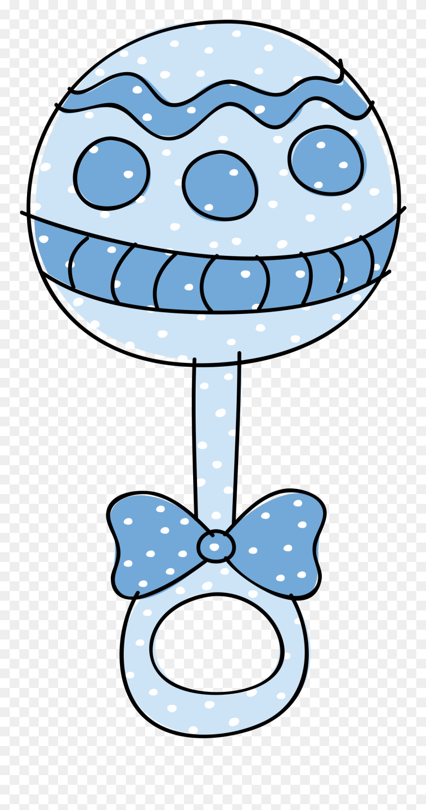 Transparent Blue Rattle Clipart - Pink Baby Rattle Clipart - Png Download