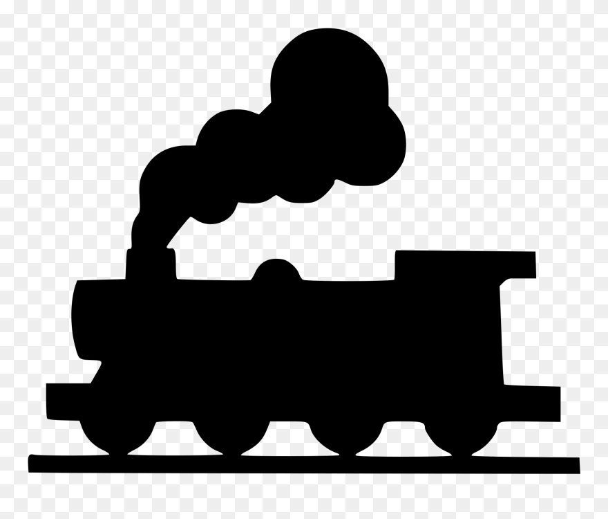 Hogwarts Express Rail Transport Train Harry Potter - Steam Train Silhouette Png Free Clipart