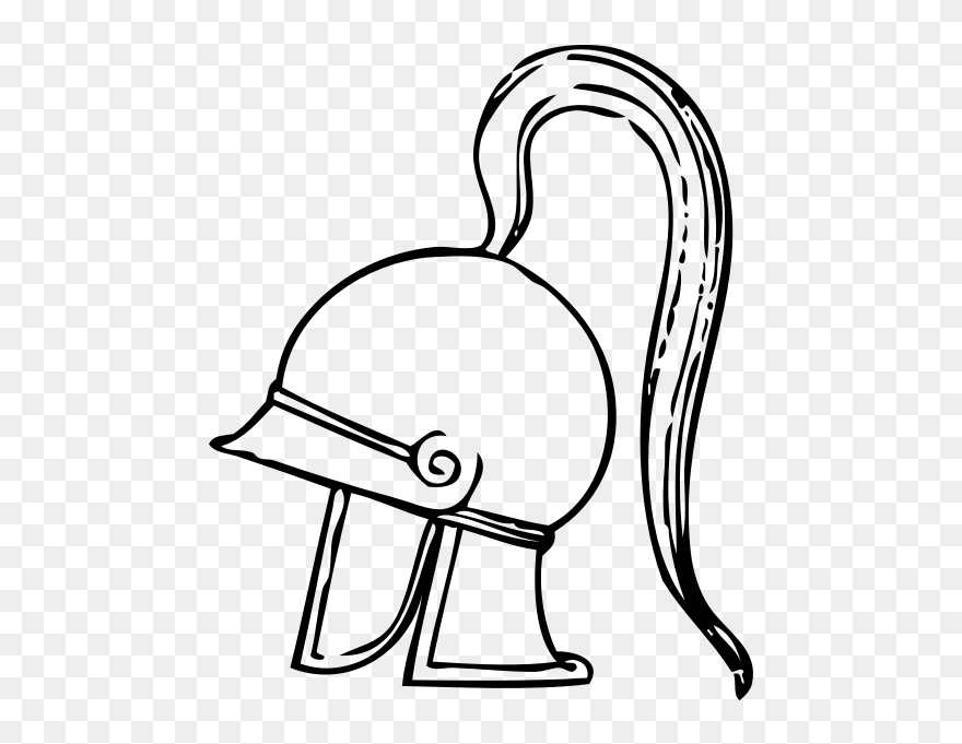 Vector Image Of Helmet Of King Leonidas - Greek Clip Art - Png Download