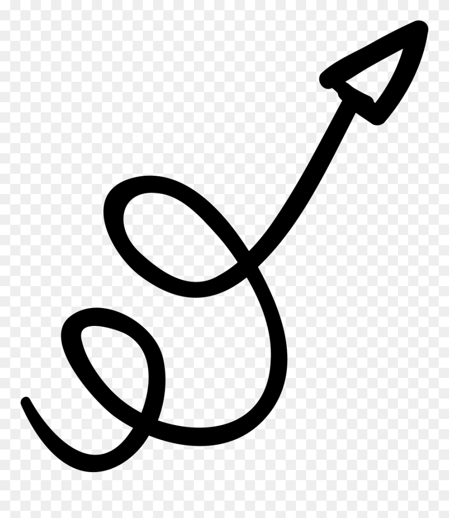 Fun Arrow Transparent & Png Clipart Free Download - Arrow Swirl