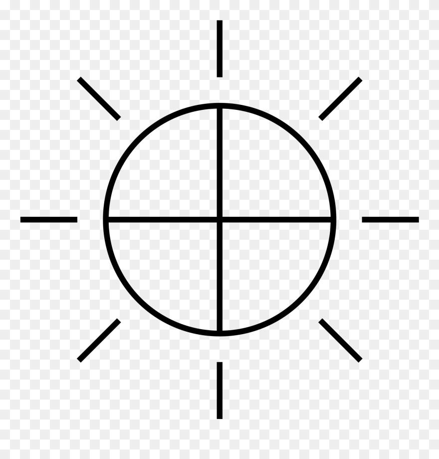 Solar Symbol Zeus Sign Clip Art - Solar Symbol - Png Download