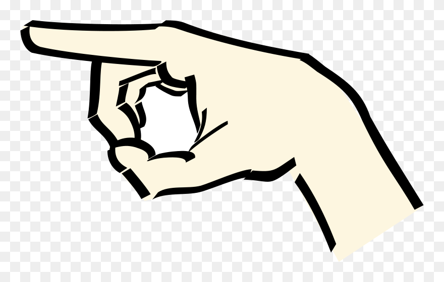Pointing Hand - Pointing Hand Cartoon Png Clipart