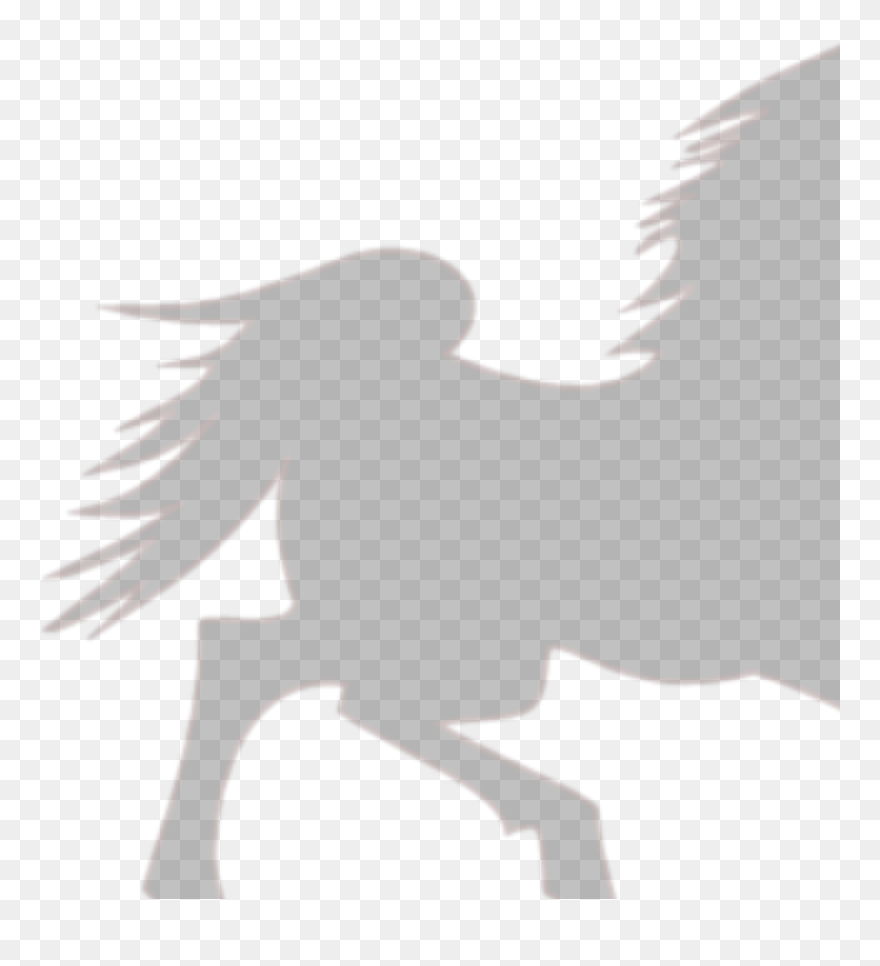 Mustang Black Horse Silhouette Clipart