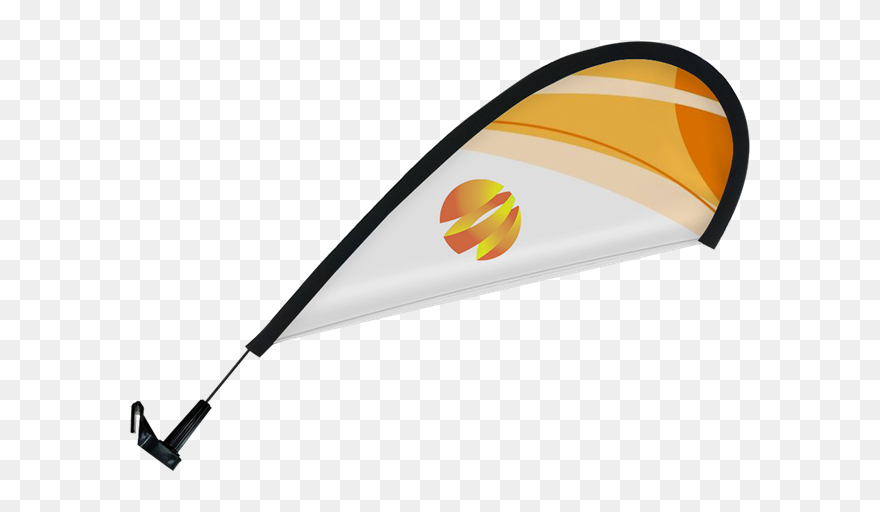 Mini Auto Window Clip Teardrop Flag Kit Png Download (5482911