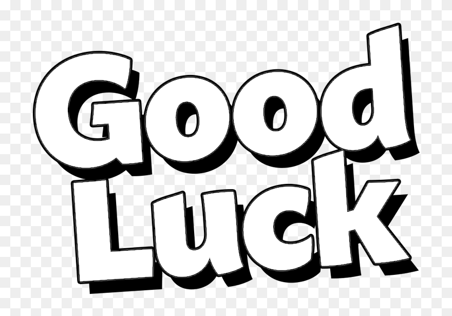 Good Luck - Good Luck Clipart Black And White - Png Download