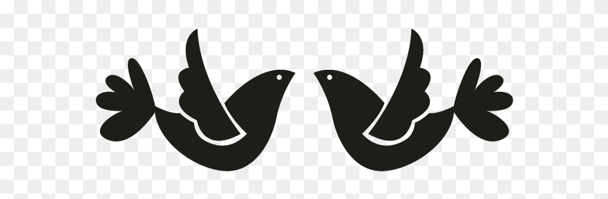 Lovebird Motif Drawing Image - Swallow Clipart