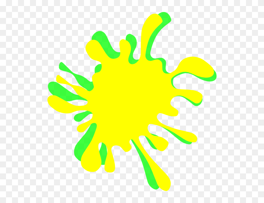 Green Paint Clipart - Splatter Green Paint - Png Download